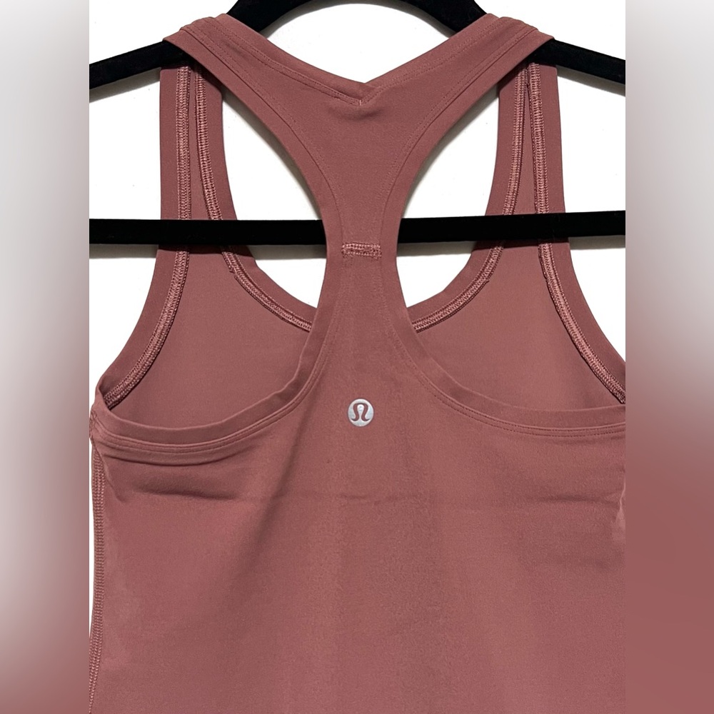 Lululemon Cool Racerback Tank Top Shorter Length Cropped Running Yoga Workout - Picture 9 of 10